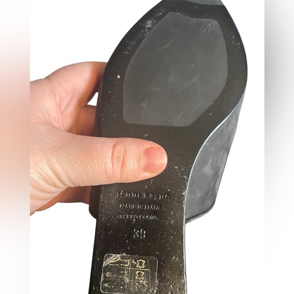 Jenni Kayne Women’s Black Oiled Leather Mules EU 39/ US 9 - Picture 6 of 6